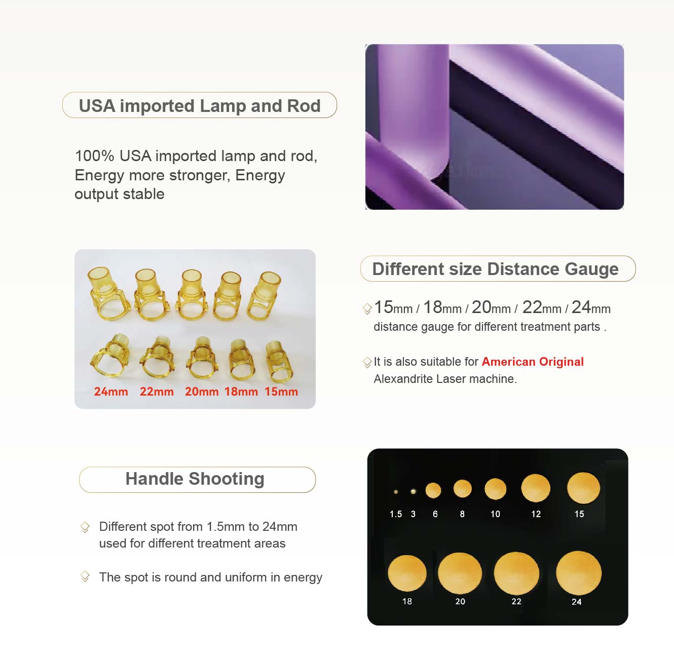 alexandrite laser key spare parts