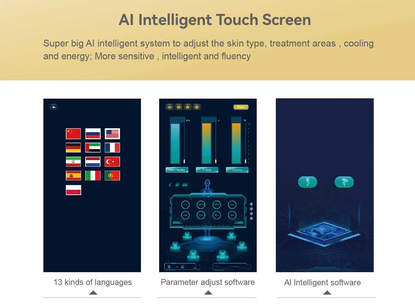 diode laser machine screen