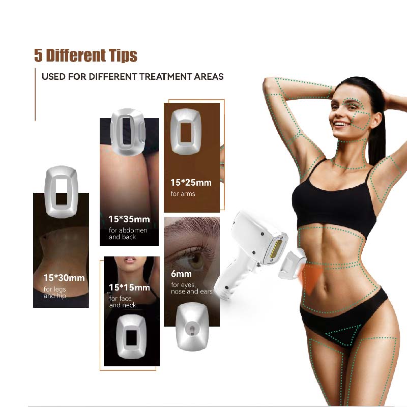 diode laser handle with different spot